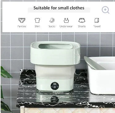 Foldable Mini Laundry Machine Portable Washing Machine for Travel & Home